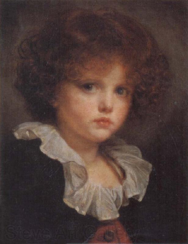 Jean Greuze Boy in Red Waistcoat France oil painting art